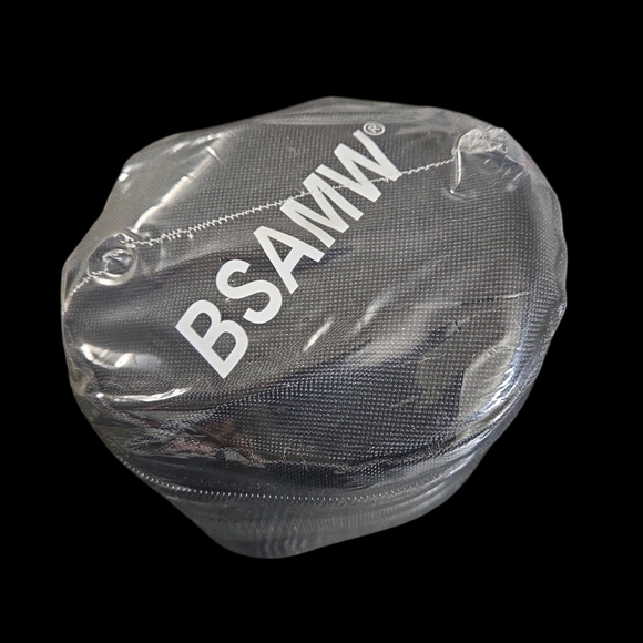 BSAMW Black Memory Foam Travel Neck Pillow with Carry Case - Picture 5 of 5